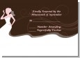 Bridal Silhouette Floral Pink - Bridal Shower Response Cards thumbnail