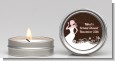 Bridal Silhouette Floral Pink - Bridal Shower Candle Favors thumbnail