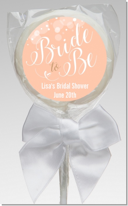 Bride To Be - Personalized Bridal Shower Lollipop Favors