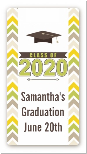 Brilliant Scholar - Custom Rectangle Graduation Party Sticker/Labels