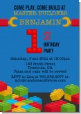 Building Blocks - Birthday Party Invitations