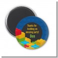 Building Blocks - Personalized Birthday Party Magnet Favors thumbnail