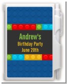 Building Blocks - Birthday Party Personalized Notebook Favor