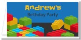 Building Blocks - Personalized Birthday Party Place Cards