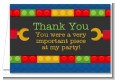 Building Blocks - Birthday Party Thank You Cards thumbnail