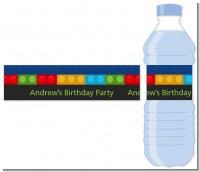 Building Blocks - Personalized Birthday Party Water Bottle Labels
