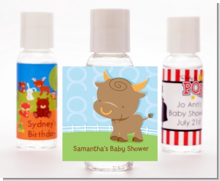 Bull | Taurus Horoscope - Personalized Baby Shower Hand Sanitizers Favors