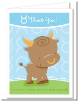 Bull | Taurus Horoscope - Baby Shower Thank You Cards