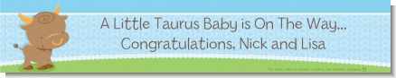 Bull | Taurus Horoscope - Personalized Baby Shower Banners