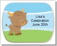 Bull | Taurus Horoscope - Personalized Baby Shower Rounded Corner Stickers thumbnail