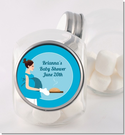 Bun in the Oven Boy - Personalized Baby Shower Candy Jar