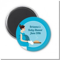Bun in the Oven Boy - Personalized Baby Shower Magnet Favors