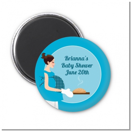 Bun in the Oven Boy - Personalized Baby Shower Magnet Favors