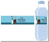 Bun in the Oven Boy - Personalized Baby Shower Water Bottle Labels