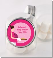 Bun in the Oven Girl - Personalized Baby Shower Candy Jar