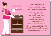 Bun in the Oven Girl - Baby Shower Invitations