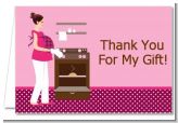 Bun in the Oven Girl - Baby Shower Thank You Cards