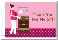 Bun in the Oven Girl - Baby Shower Thank You Cards