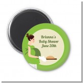 Bun in the Oven Neutral - Personalized Baby Shower Magnet Favors