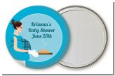 Bun in the Oven Boy - Personalized Baby Shower Pocket Mirror Favors