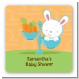 Bunny | Libra Horoscope - Square Personalized Baby Shower Sticker Labels thumbnail