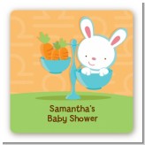 Bunny | Libra Horoscope - Square Personalized Baby Shower Sticker Labels