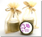 Butterfly - Baby Shower Gold Tin Candle Favors