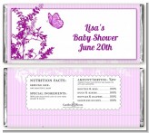 Butterfly - Personalized Baby Shower Candy Bar Wrappers
