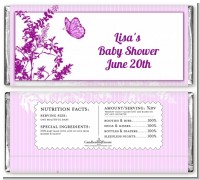 Butterfly - Personalized Baby Shower Candy Bar Wrappers