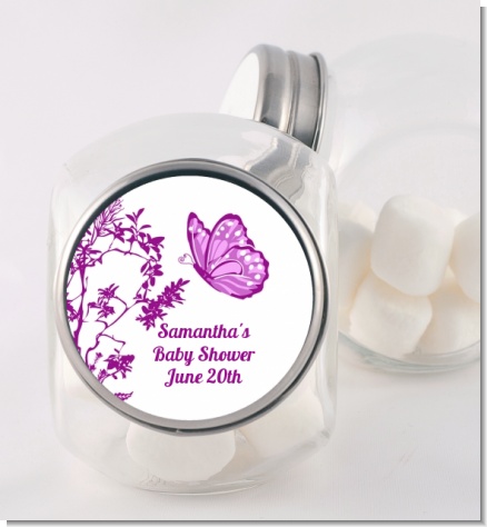 Butterfly - Personalized Baby Shower Candy Jar