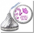 Butterfly - Hershey Kiss Baby Shower Sticker Labels thumbnail