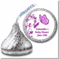 Butterfly - Hershey Kiss Baby Shower Sticker Labels