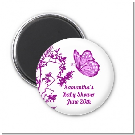 Butterfly - Personalized Baby Shower Magnet Favors