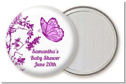 Butterfly - Personalized Baby Shower Pocket Mirror Favors