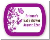 Butterfly - Personalized Baby Shower Rounded Corner Stickers