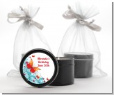 Butterfly Wishes - Birthday Party Black Candle Tin Favors