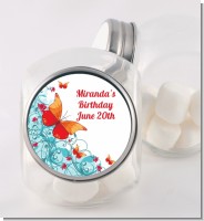 Butterfly Wishes - Personalized Birthday Party Candy Jar