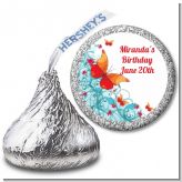 Butterfly Wishes - Hershey Kiss Birthday Party Sticker Labels