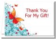Butterfly Wishes - Birthday Party Thank You Cards thumbnail