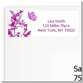 Butterfly - Baby Shower Return Address Labels