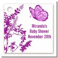 Butterfly - Personalized Baby Shower Card Stock Favor Tags thumbnail