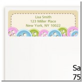 Cute As a Button - Baby Shower Return Address Labels