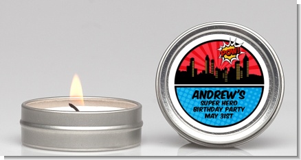 Calling All Superheroes - Birthday Party Candle Favors
