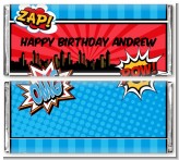 Calling All Superheroes - Personalized Birthday Party Candy Bar Wrappers