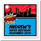 Calling All Superheroes - Personalized Birthday Party Card Stock Favor Tags