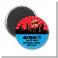 Calling All Superheroes - Personalized Birthday Party Magnet Favors thumbnail