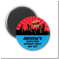 Calling All Superheroes - Personalized Birthday Party Magnet Favors