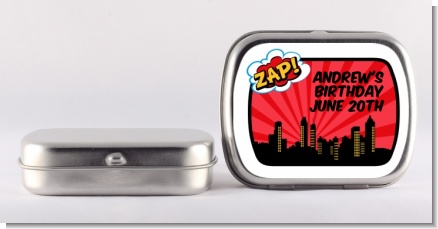 Calling All Superheroes - Personalized Birthday Party Mint Tins