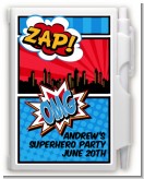 Calling All Superheroes - Birthday Party Personalized Notebook Favor