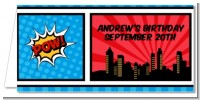 Calling All Superheroes - Personalized Birthday Party Place Cards